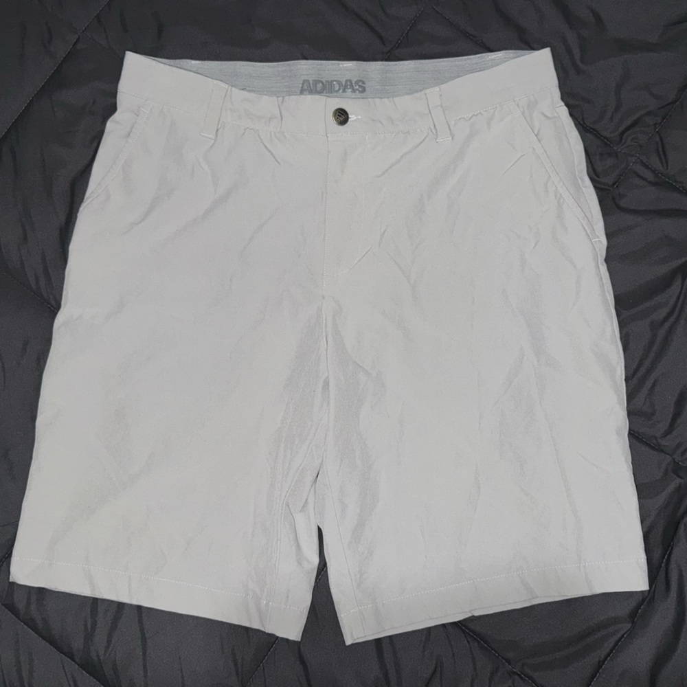 Adidas Men's Light Gray Athletic Shorts